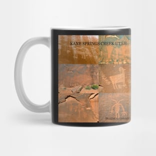 Kane Springs Creek Utah rock art site Mug